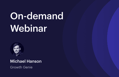 Webinar: Getting salespeople thinking like marketers with Michael Hanson