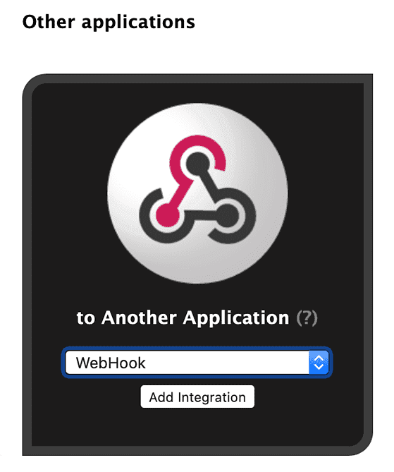 Add integration button