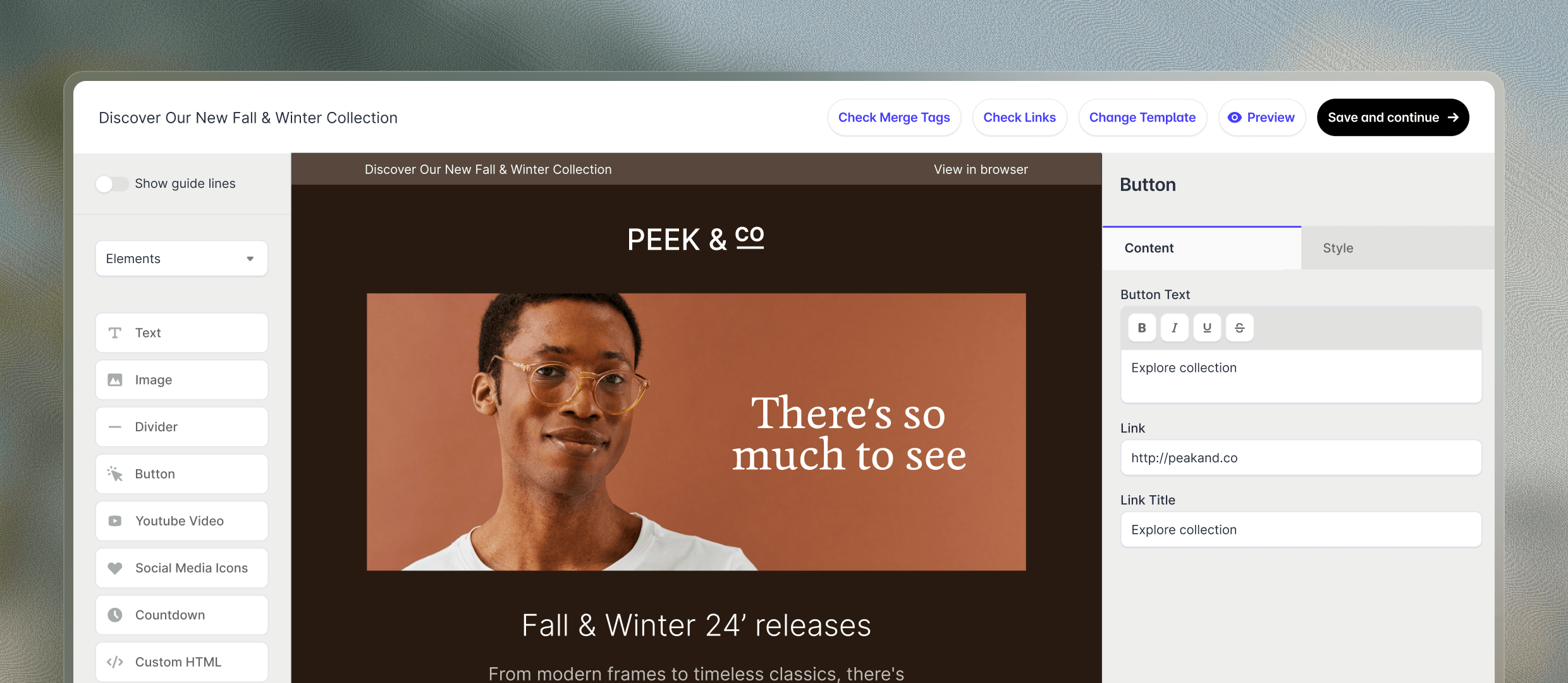 Constructeur de campagnes d'emailing Transpond