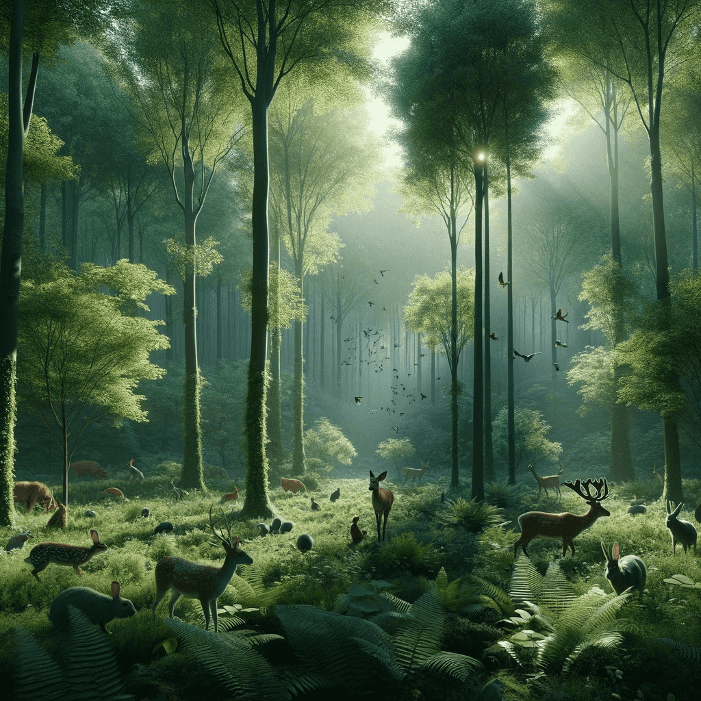 _Cinematic forest AI generated