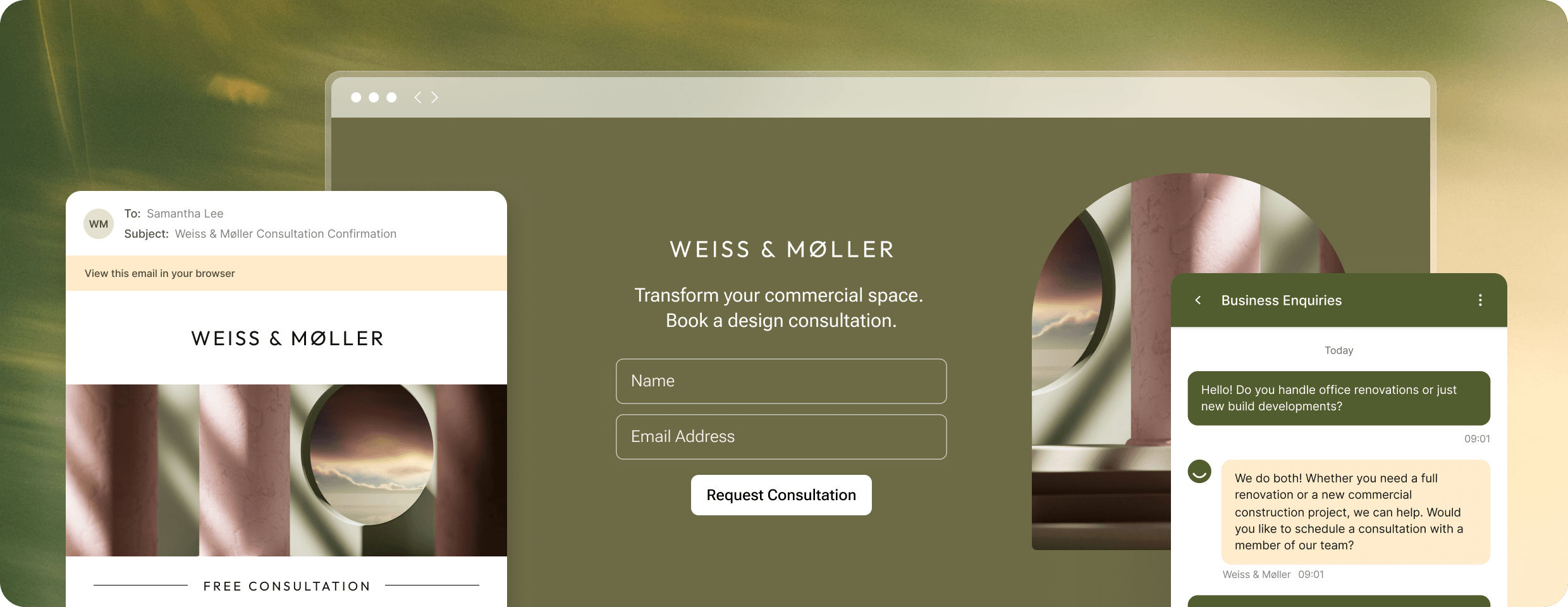 Formulaires Transpond, marketing par courriel et créateur de chatbot