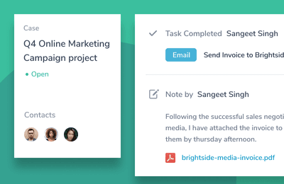 Create memories in your CRM with Capsule Projects