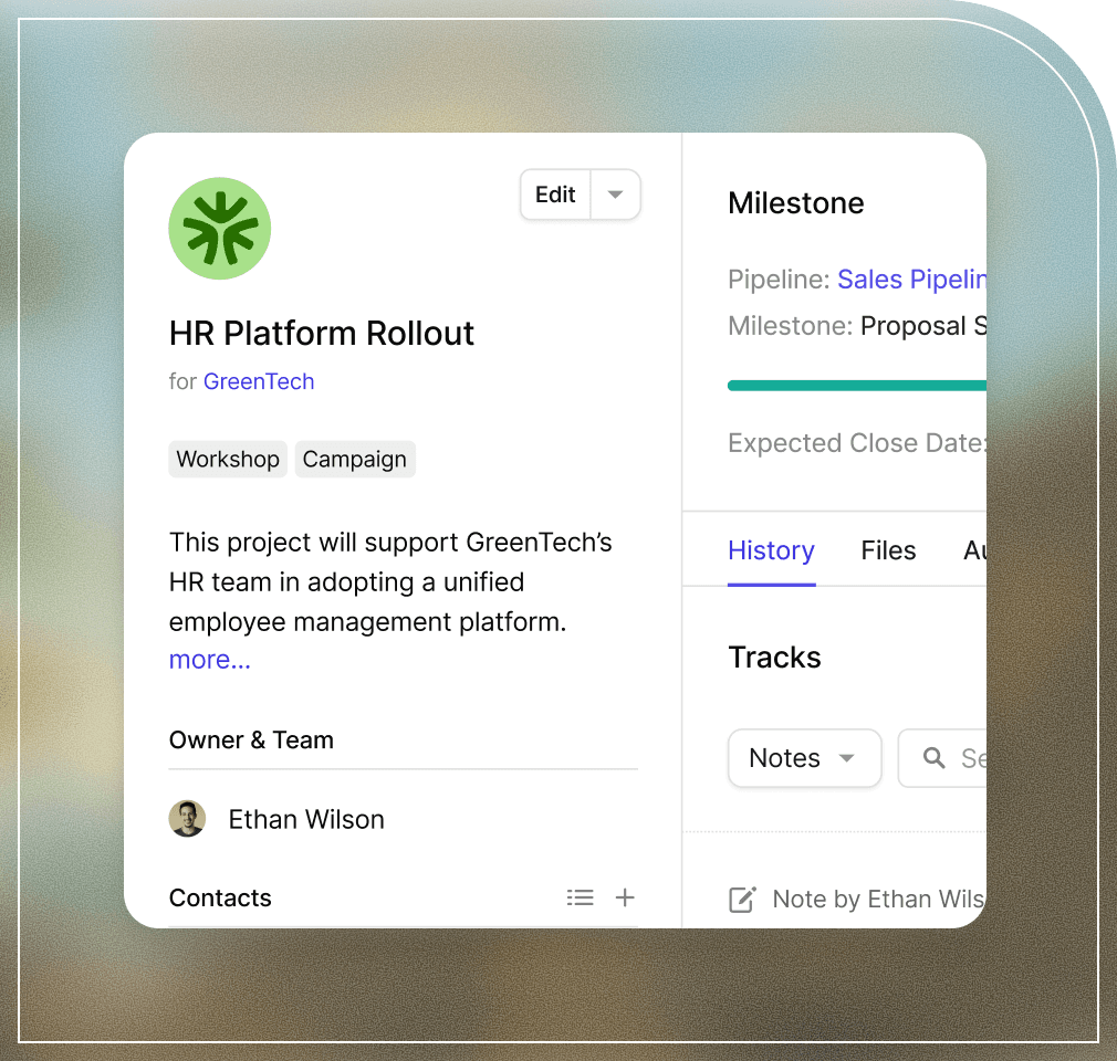 Capsule's sales pipeline