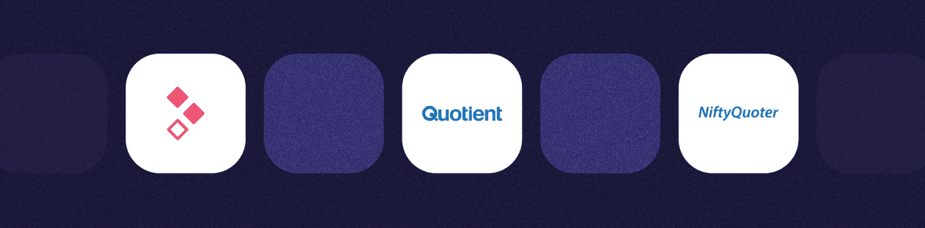 Quotient and Better Proposals and NiftyQuoter logos