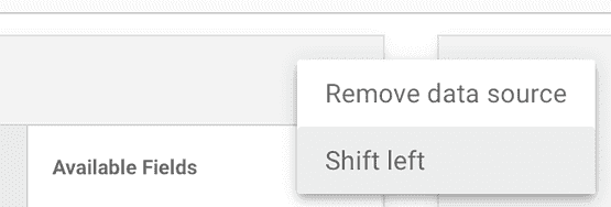 Shift left button