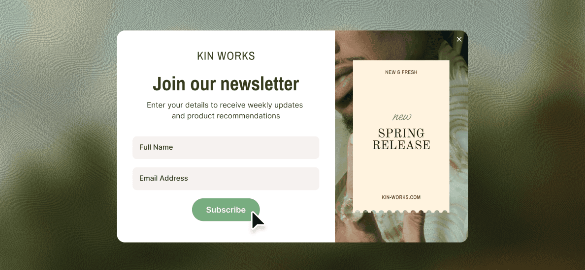 Transpond signup form builder with fields for new lead capture.