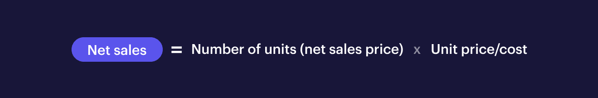 Net sales formula