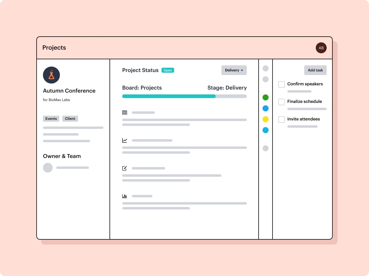 Breakdown of a project in Capsule