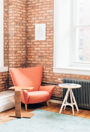 El lugar más acogedor para trabajar en la oficina (una silla cómoda).