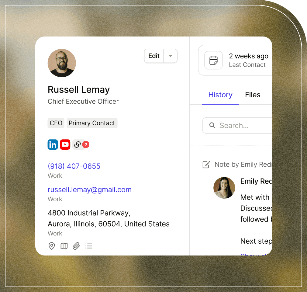 Keep all your lead and contact data safe and organised for simple segmentation and more efficient marketing in Capsule CRM