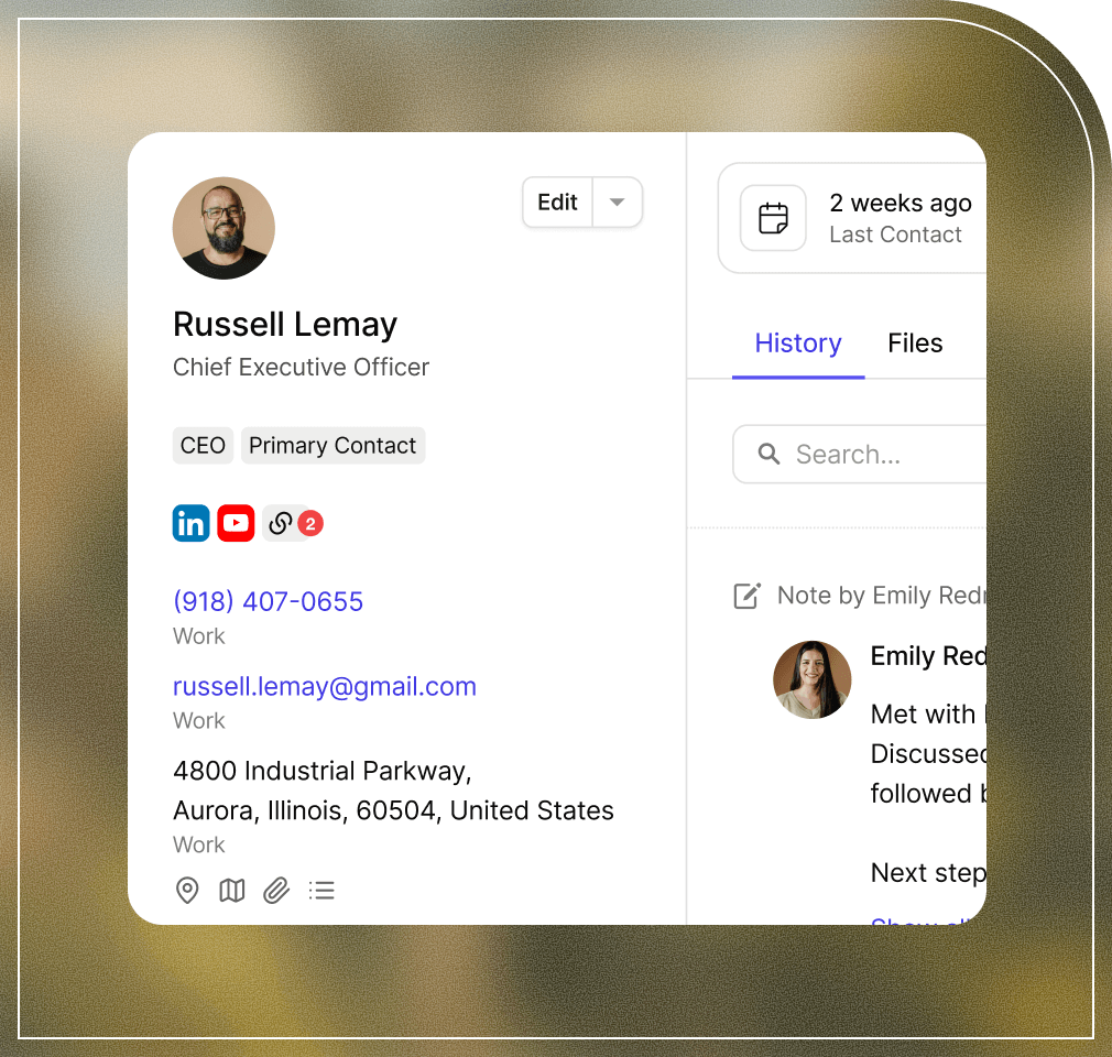 Conservez toutes vos données de prospects et de contacts en sécurité et organisées pour une segmentation simple et un marketing plus efficace dans Capsule CRM.