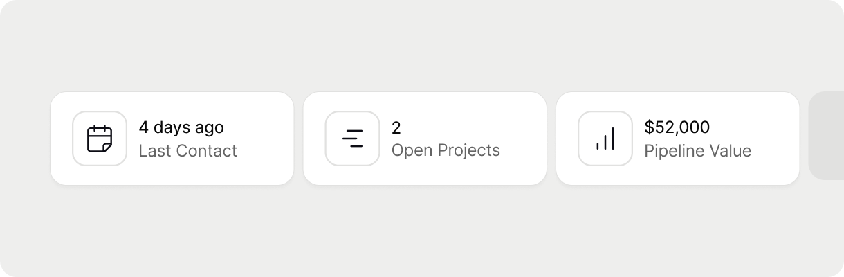 Illustration de la fiche contact de Capsule CRM
