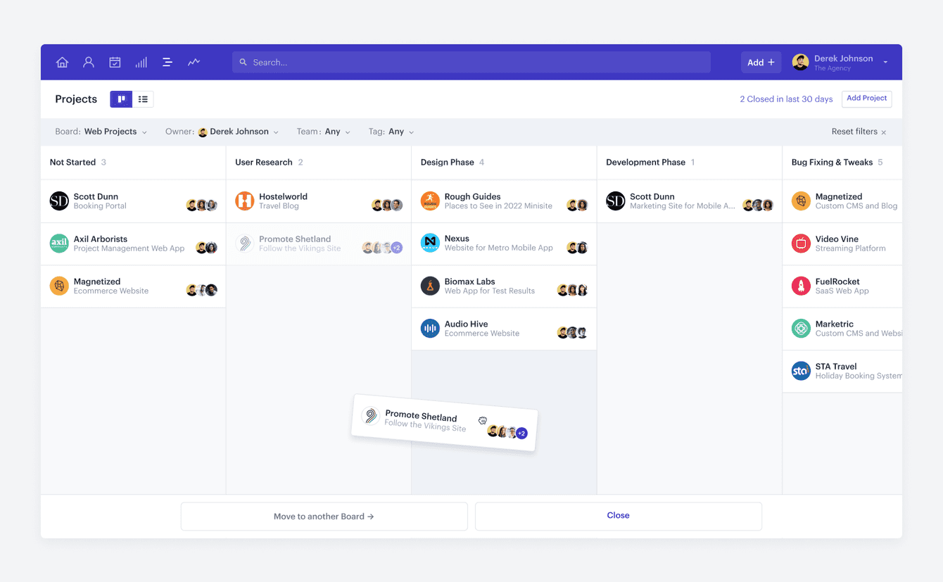 Capsule CRM projects
