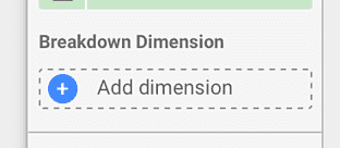 Add breakdown dimension button