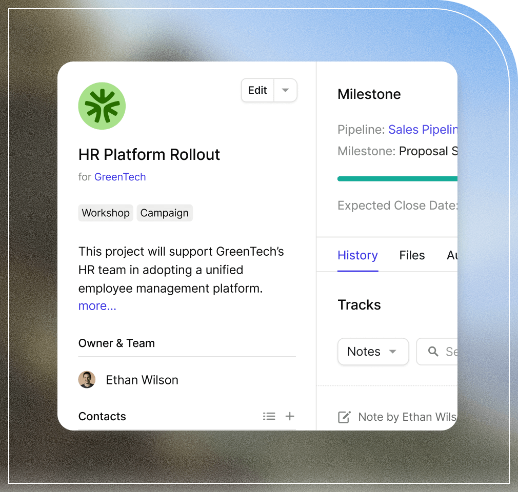 Gérez les coordonnées de vos prospects et clients dans une présentation claire et nette avec le CRM gratuit de Capsule